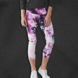 Lululemon Wunder Under Crop III Leggings Pixie Multi Pattern Hidden Pocket W 4